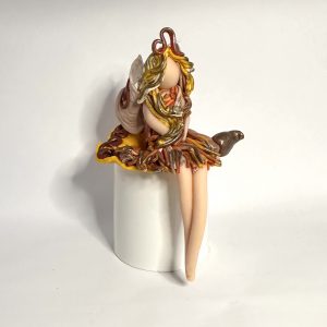 Handmade Leo Fairy Figurine – Goldheart | Vintage Star Sign Gift