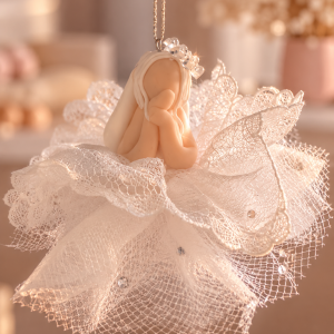 Quiet Christmas Fairy – Handmade Christmas Hanging Decoration